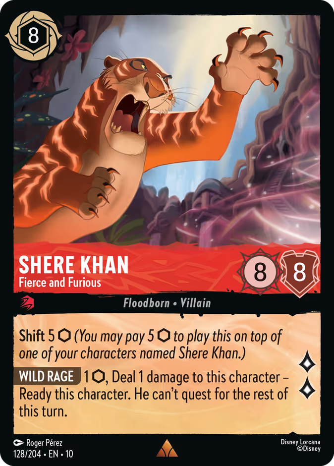 Carta Shere Khan · Fierce and Furious