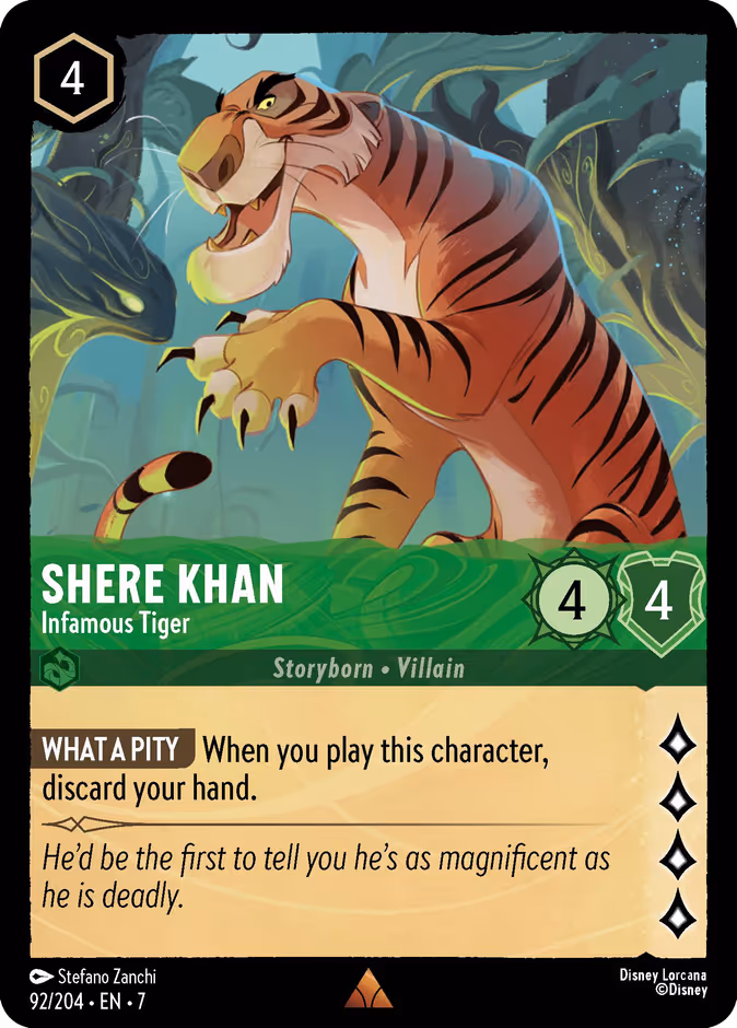 Carta Shere Khan · Infamous Tiger