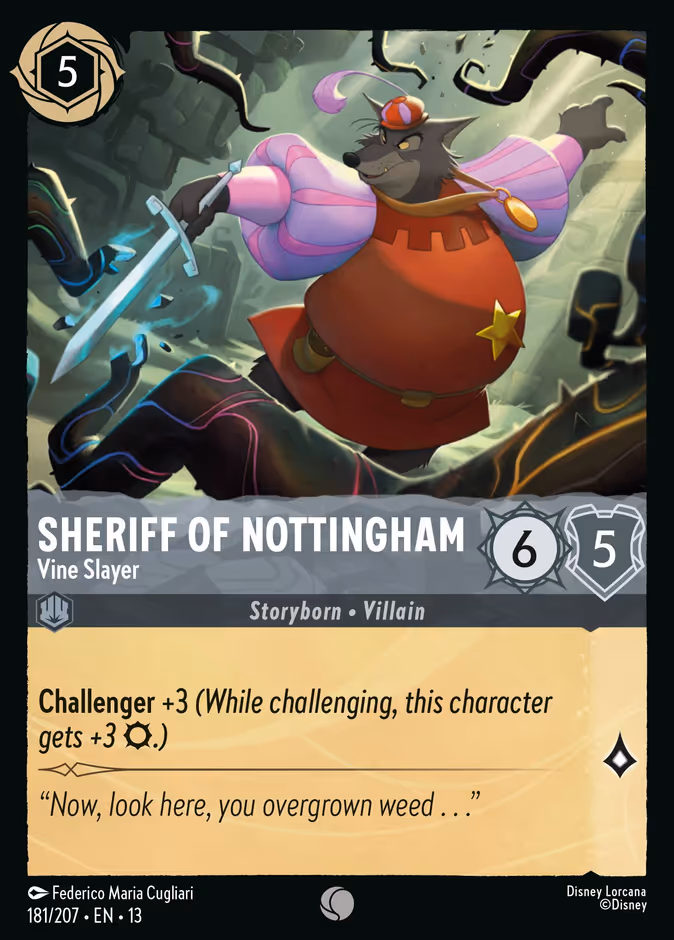 Carta Sheriff of Nottingham · Vine Slayer
