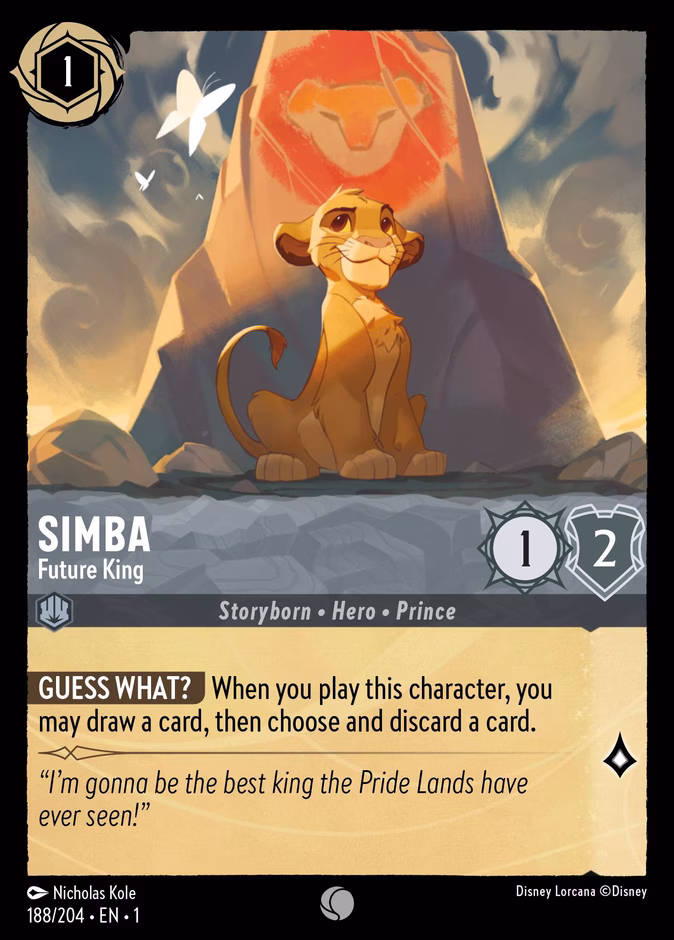 Carta oficial Simba · Future King