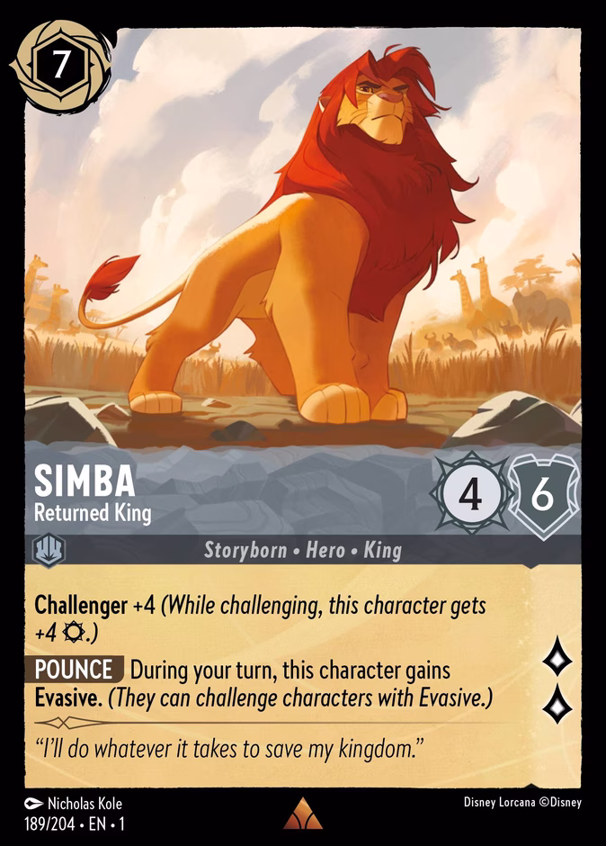 Carta Simba · Returned King