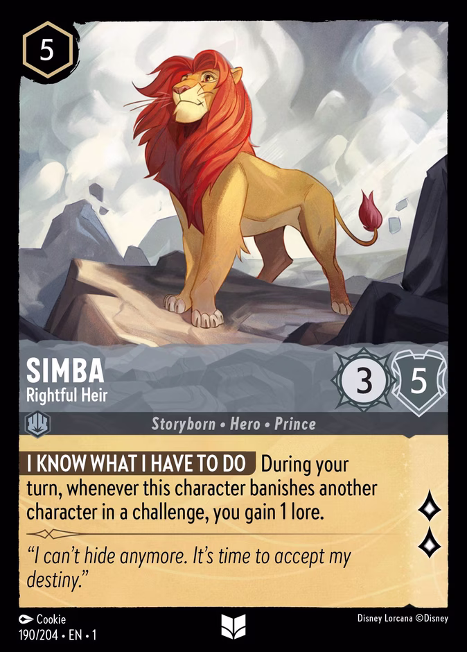 Carta Simba · Rightful Heir