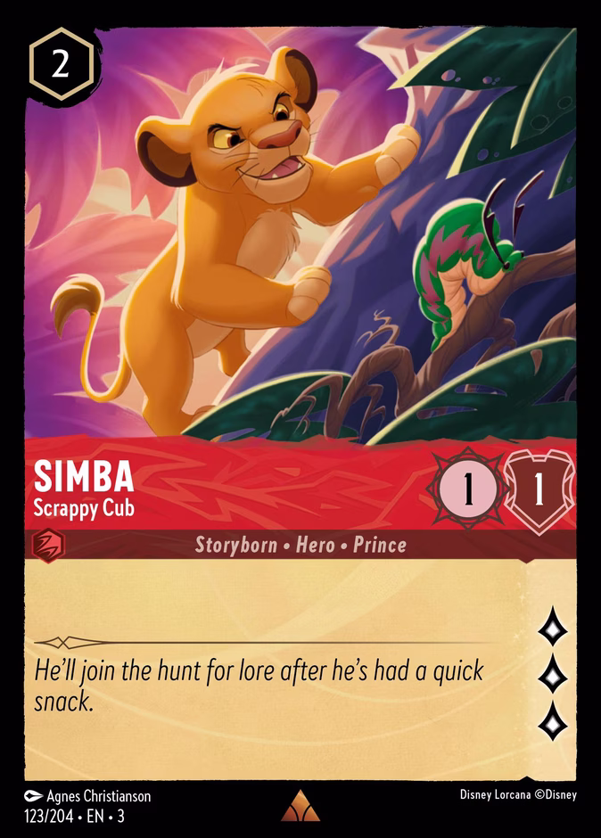 Carta Simba · Scrappy Cub
