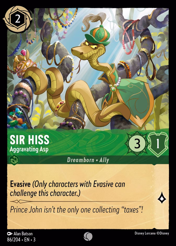 Carta Sir Hiss · Aggravating Asp
