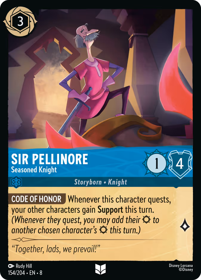Carta Sir Pellinore · Seasoned Knight