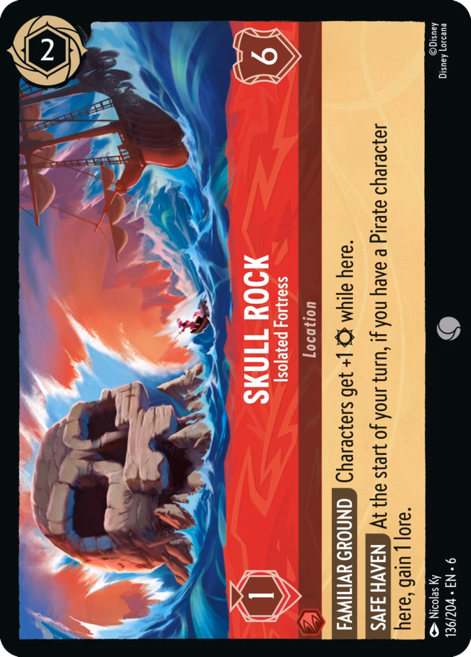 Carta Skull Rock · Isolated Fortress