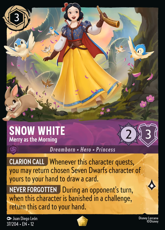 Carta Snow White · Merry as the Morning