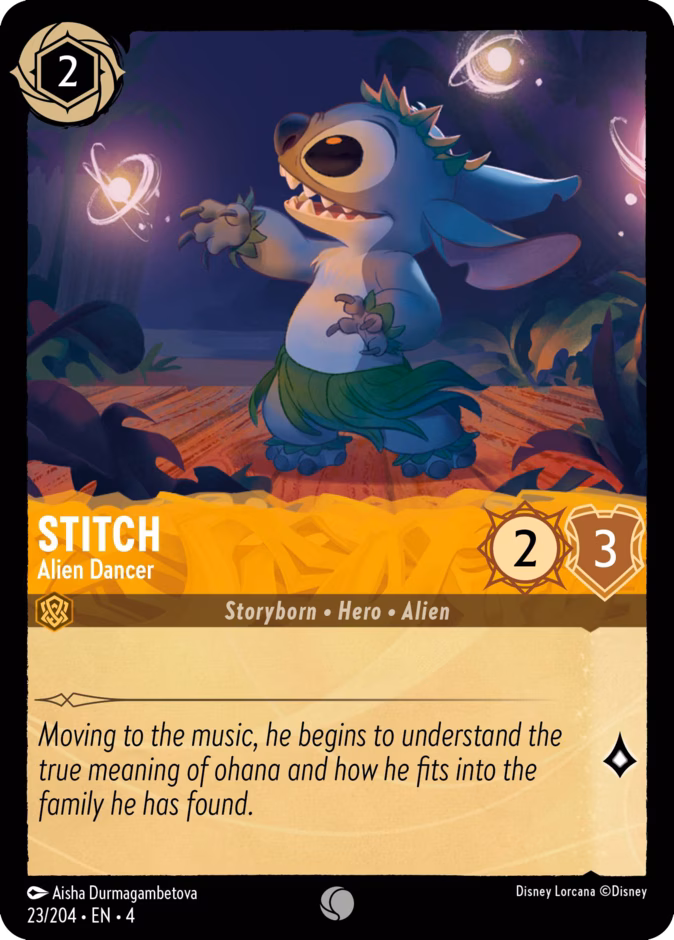 Carta oficial Stitch · Alien Dancer