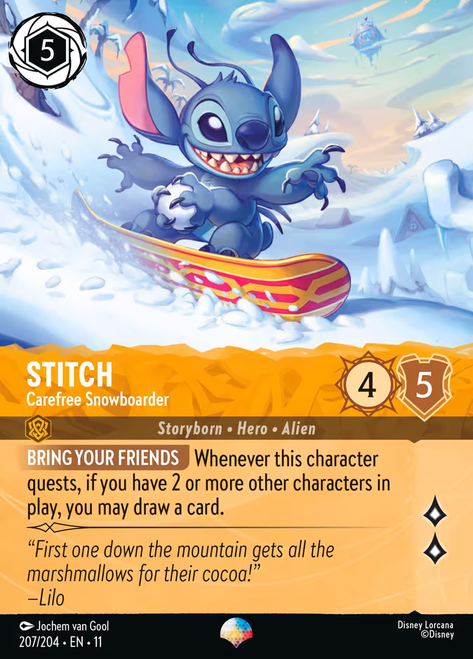 Carta Stitch · Carefree Snowboarder