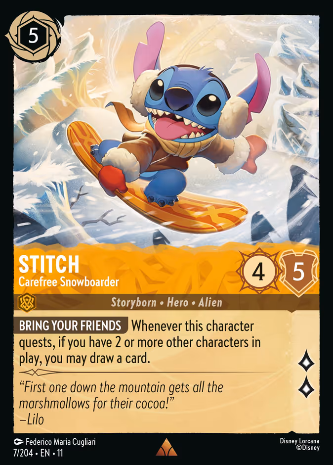 Carta Stitch · Carefree Snowboarder