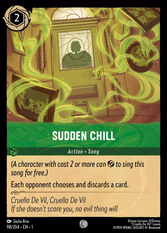Carta Sudden Chill · 