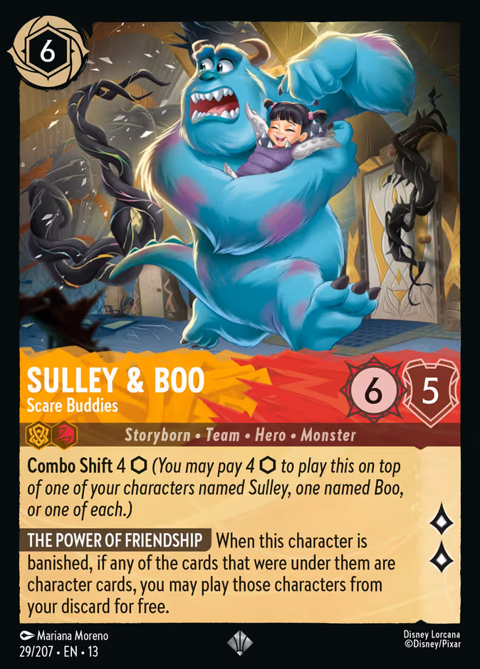 Carta oficial Sulley & Boo · Scare Buddies