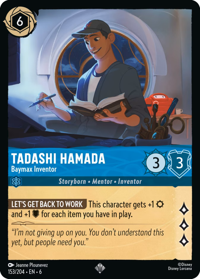 Carta Tadashi Hamada · Baymax Inventor