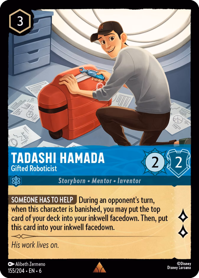 Carta Tadashi Hamada · Gifted Roboticist