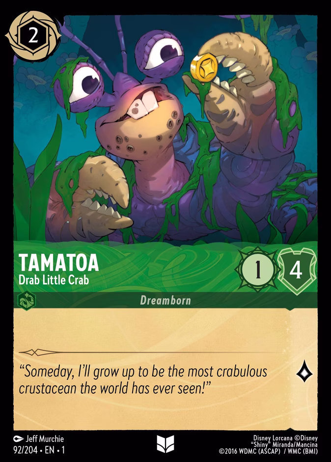 Carta Tamatoa · Drab Little Crab