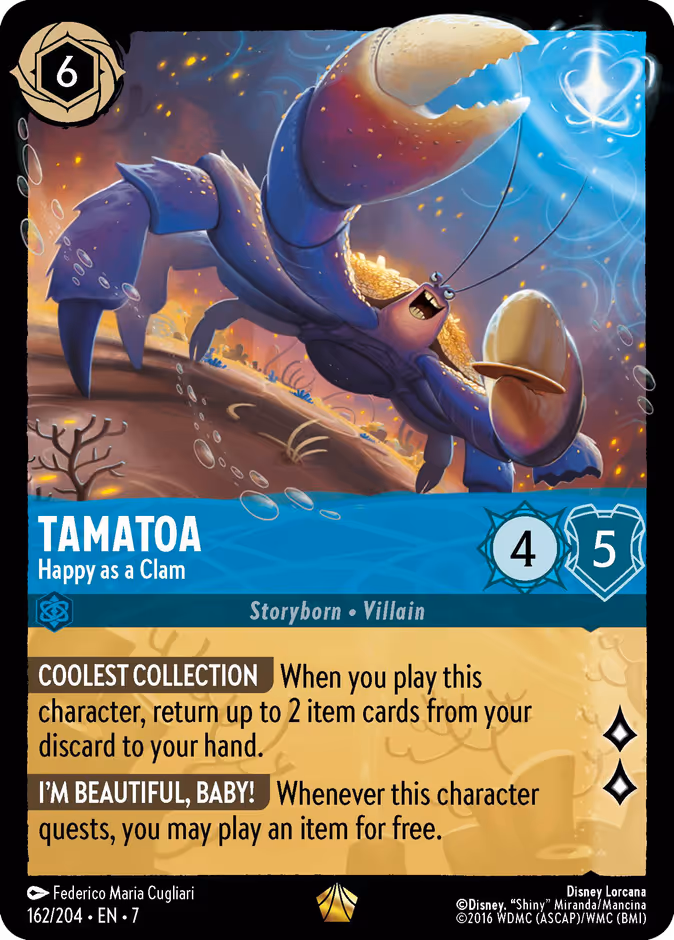 Carta Tamatoa · Happy as a Clam