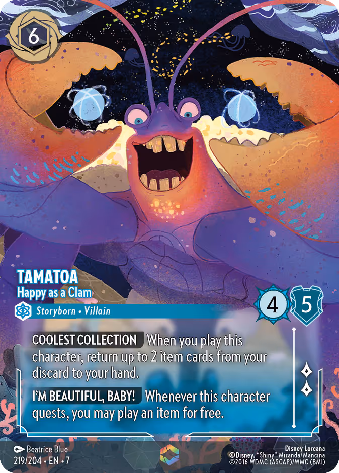 Carta Tamatoa · Happy as a Clam