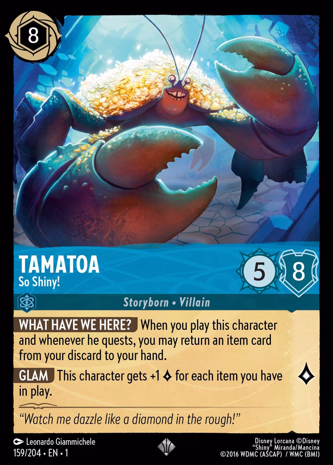 Carta Tamatoa · So Shiny!