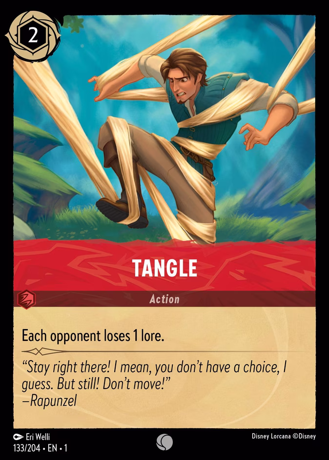 Carta oficial Tangle ·