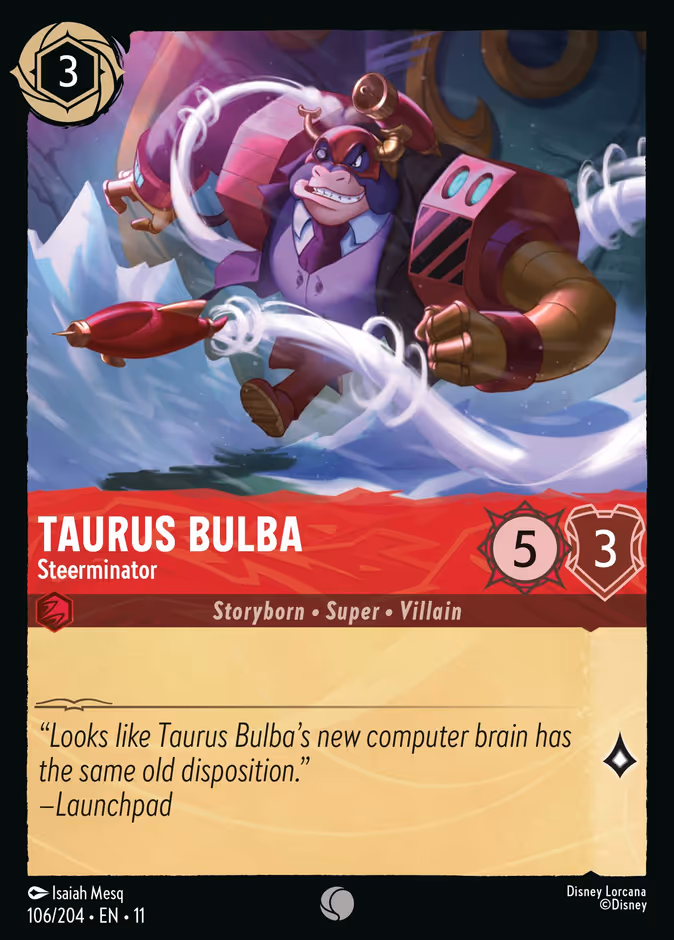 Carta Taurus Bulba · Steerminator