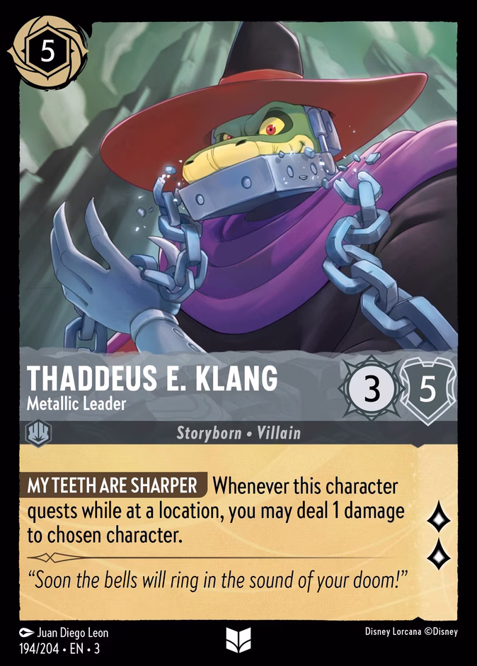 Carta Thaddeus E. Klang · Metallic Leader