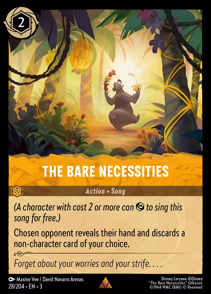 Carta The Bare Necessities · 