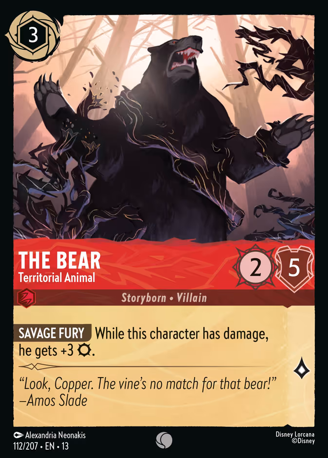 Carta The Bear · Territorial Animal