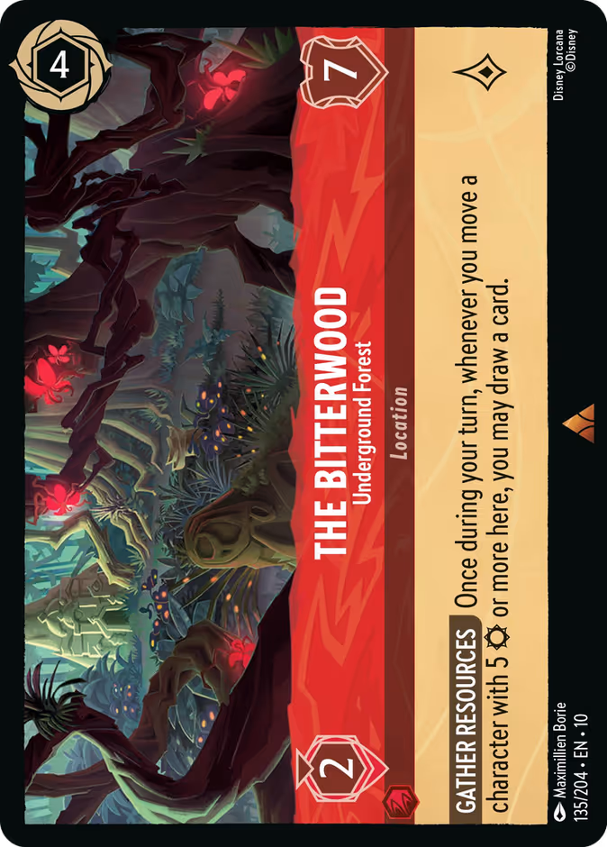 Carta The Bitterwood · Underground Forest