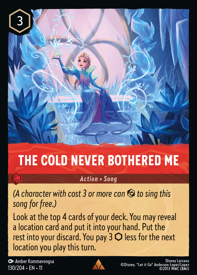 Carta The Cold Never Bothered Me · 