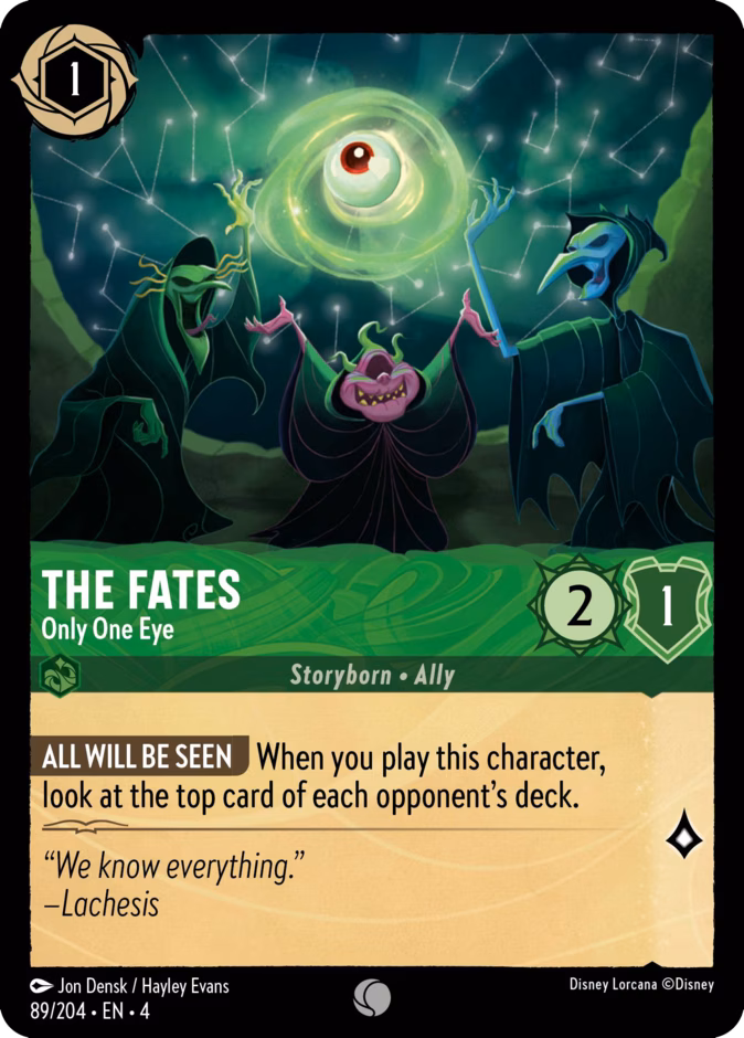 Carta The Fates · Only One Eye