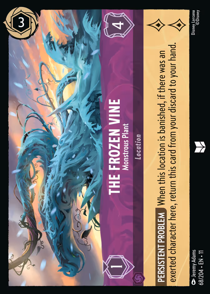 Carta The Frozen Vine · Monstrous Plant
