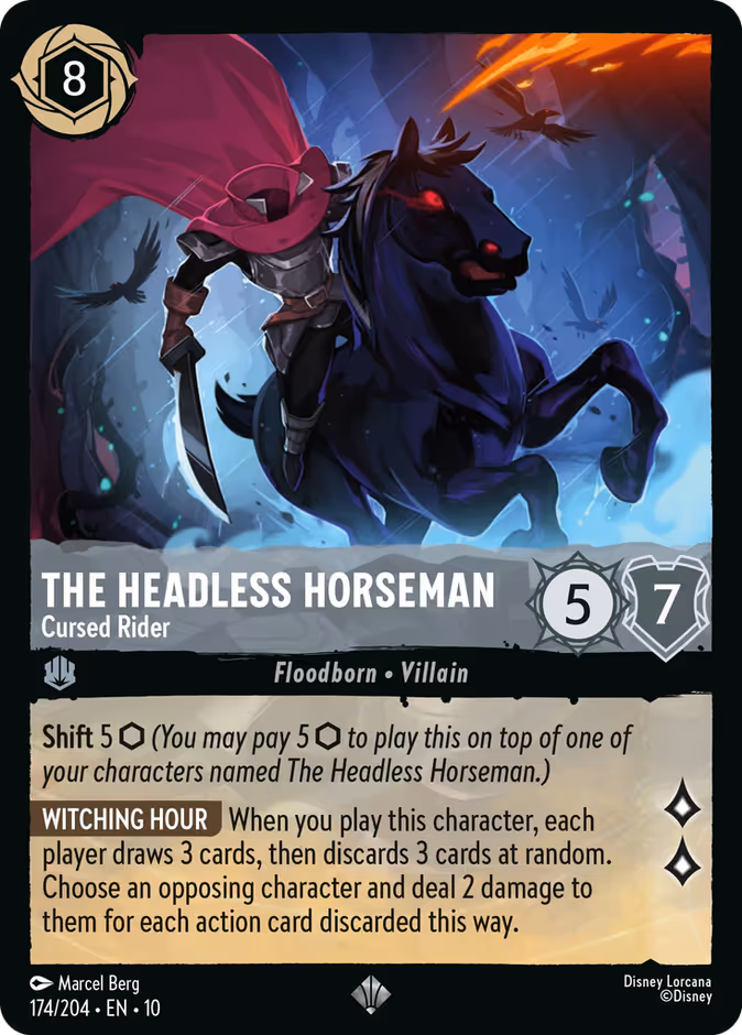 Carta The Headless Horseman · Cursed Rider