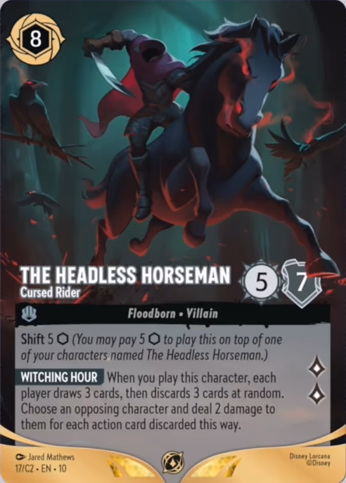 Carta The Headless Horseman · Cursed Rider