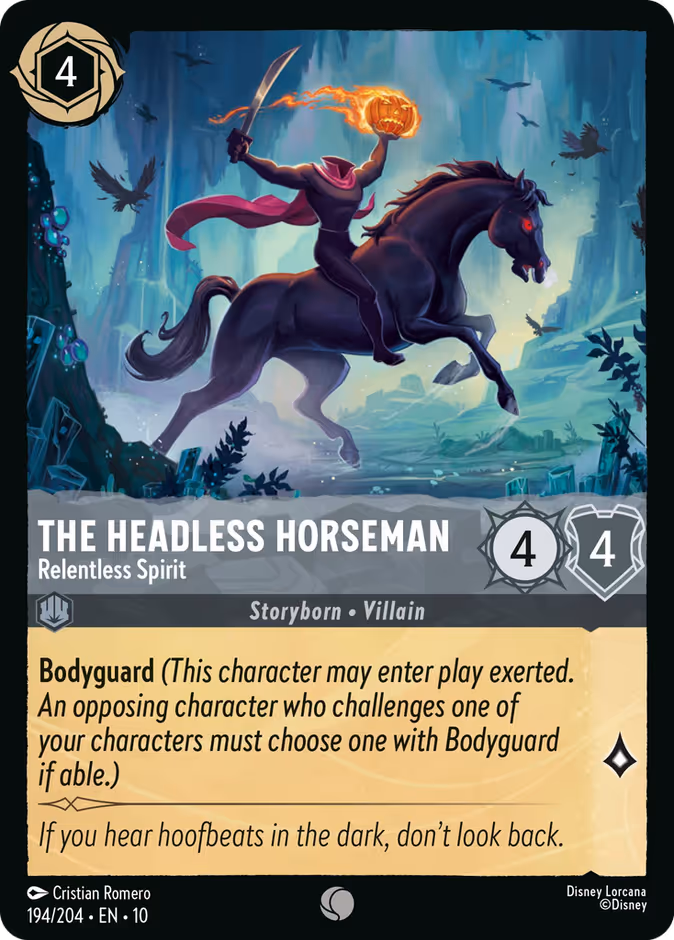 Carta The Headless Horseman · Relentless Spirit