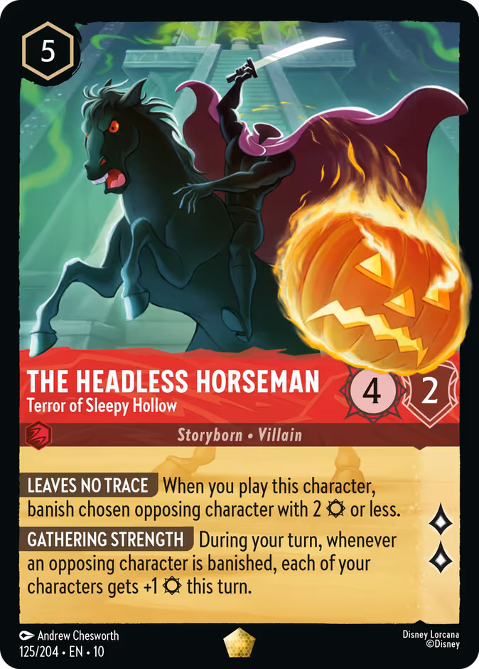 Carta The Headless Horseman · Terror of Sleepy Hollow