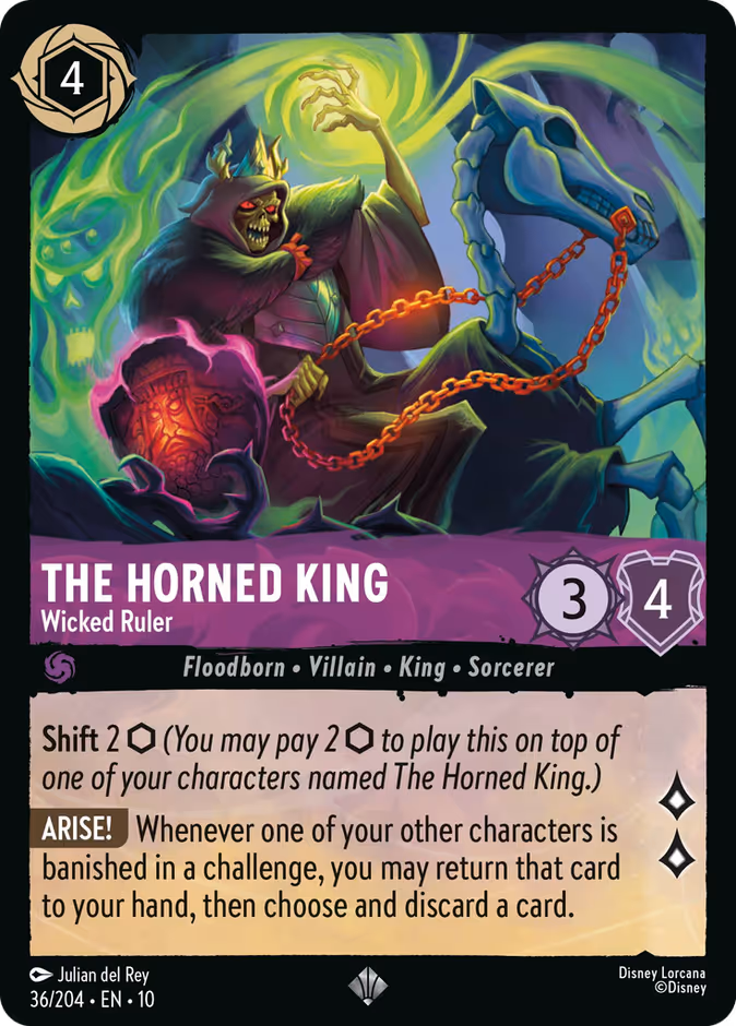 Carta The Horned King · Wicked Ruler