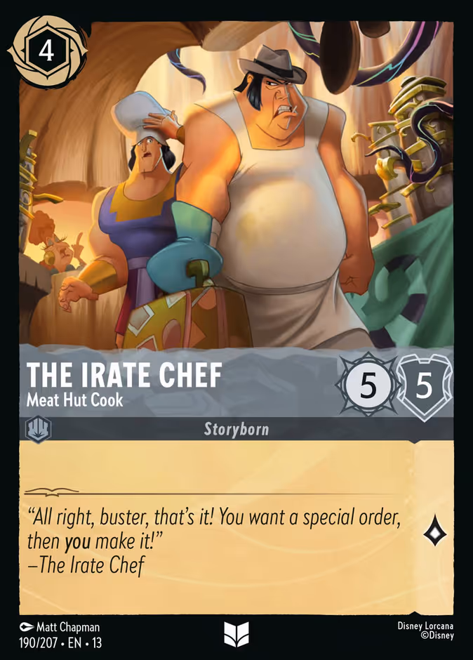 Carta The Irate Chef · Meat Hut Cook