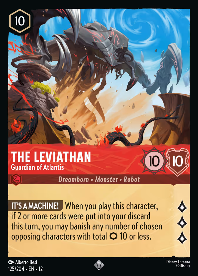 Carta The Leviathan · Guardian of Atlantis