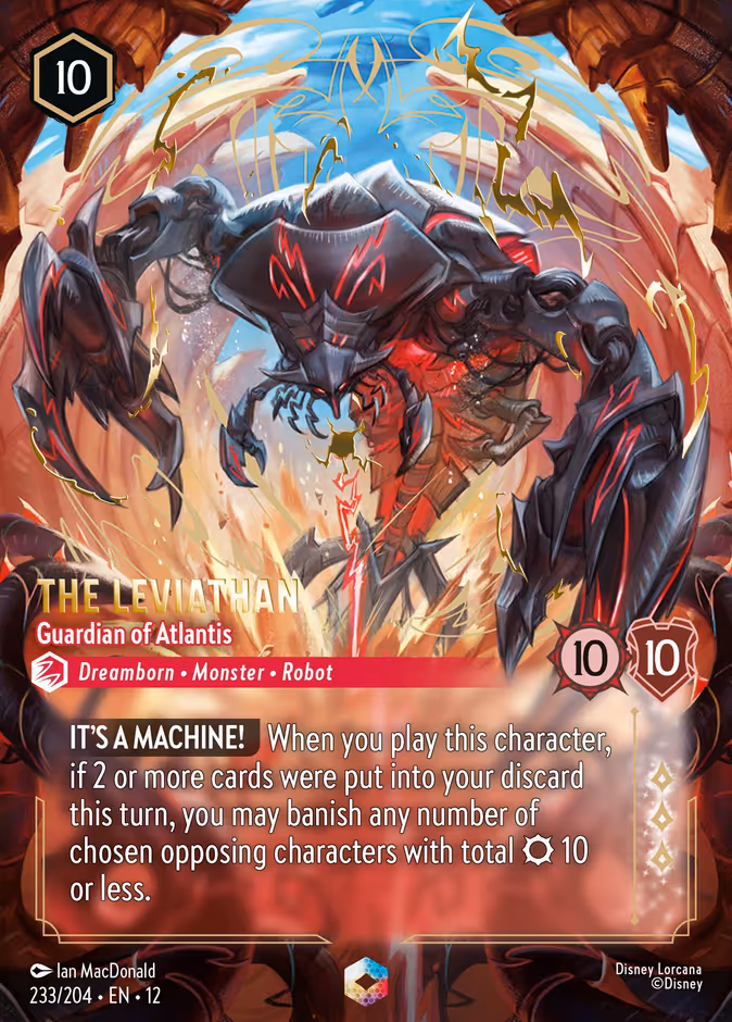 Carta The Leviathan · Guardian of Atlantis