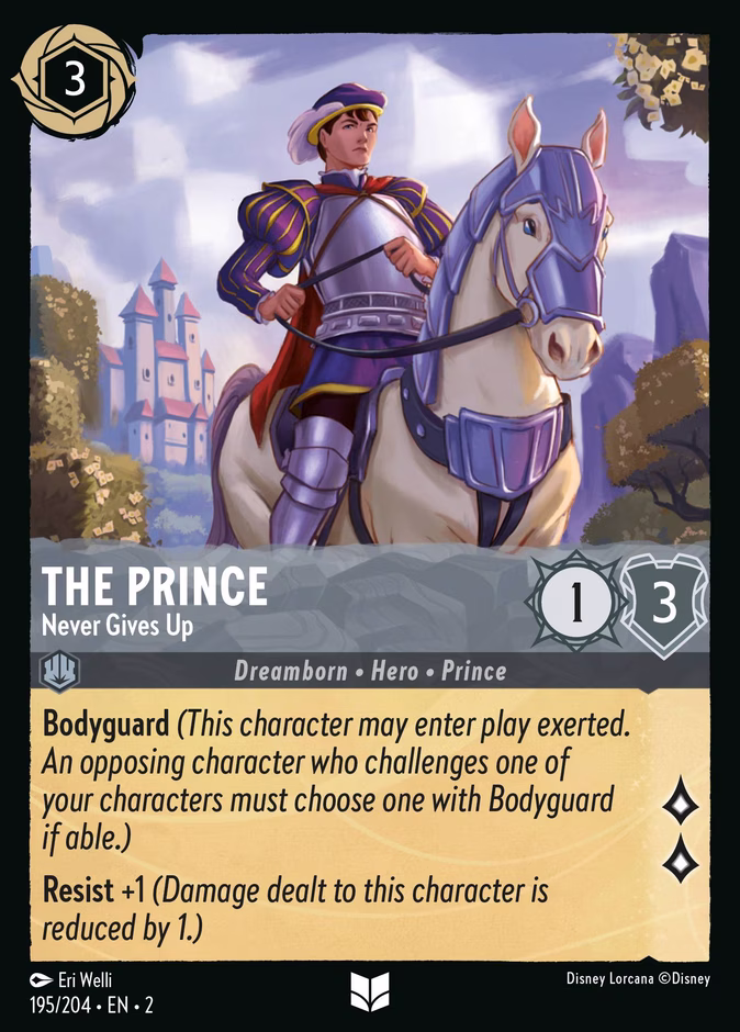 Carta The Prince · Never Gives Up