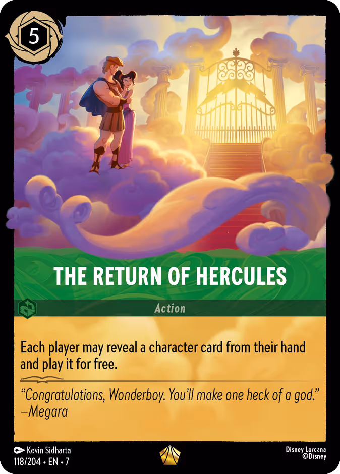 Carta The Return of Hercules · 