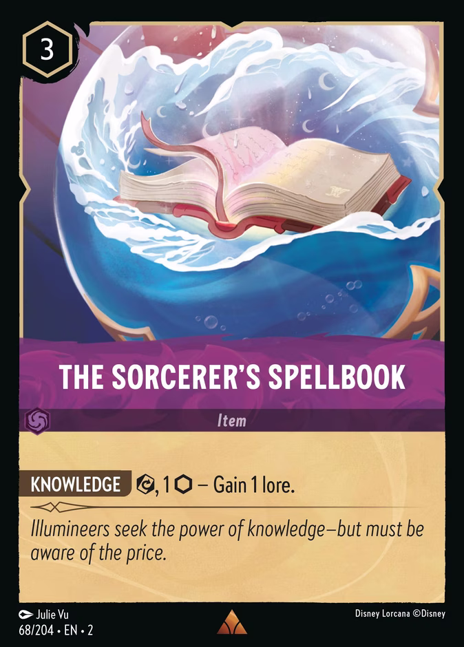 Carta The Sorcerer's Spellbook · 