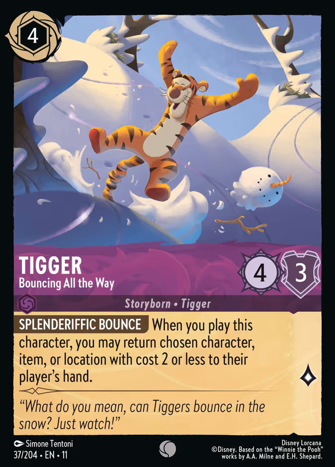 Carta Tigger · Bouncing All the Way