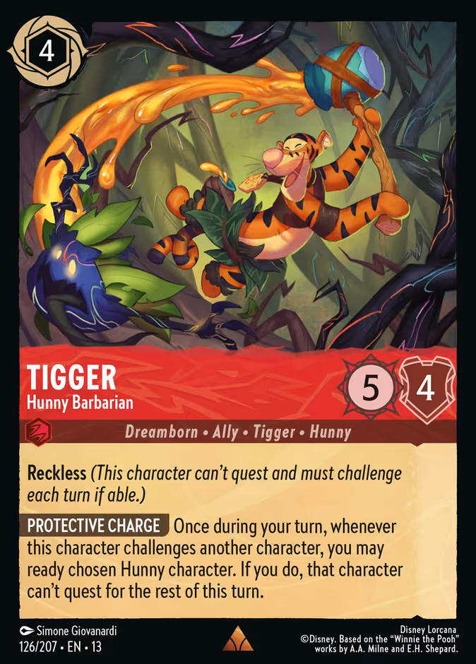 Carta Tigger · Hunny Barbarian