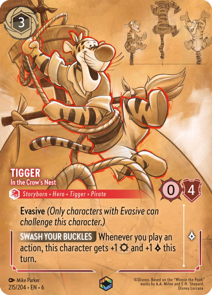 Carta Tigger · In the Crow's Nest