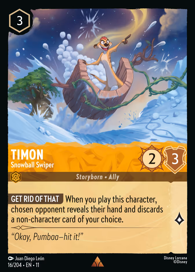 Carta Timon · Snowball Swiper