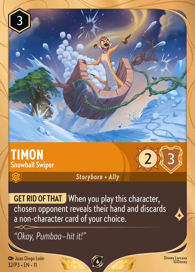 Carta Timon · Snowball Swiper