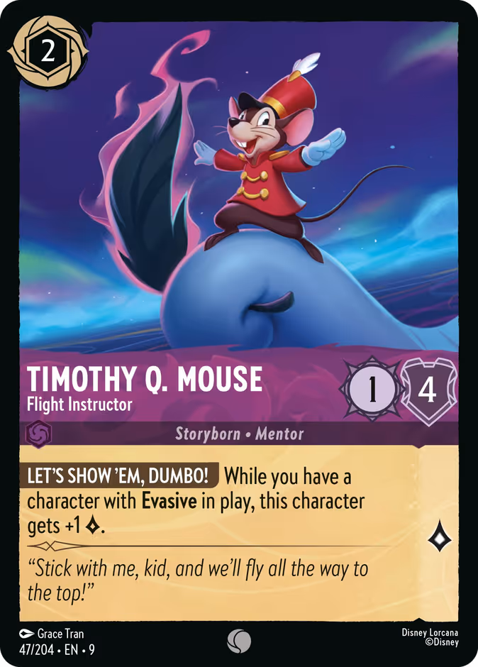 Carta Timothy Q. Mouse · Flight Instructor