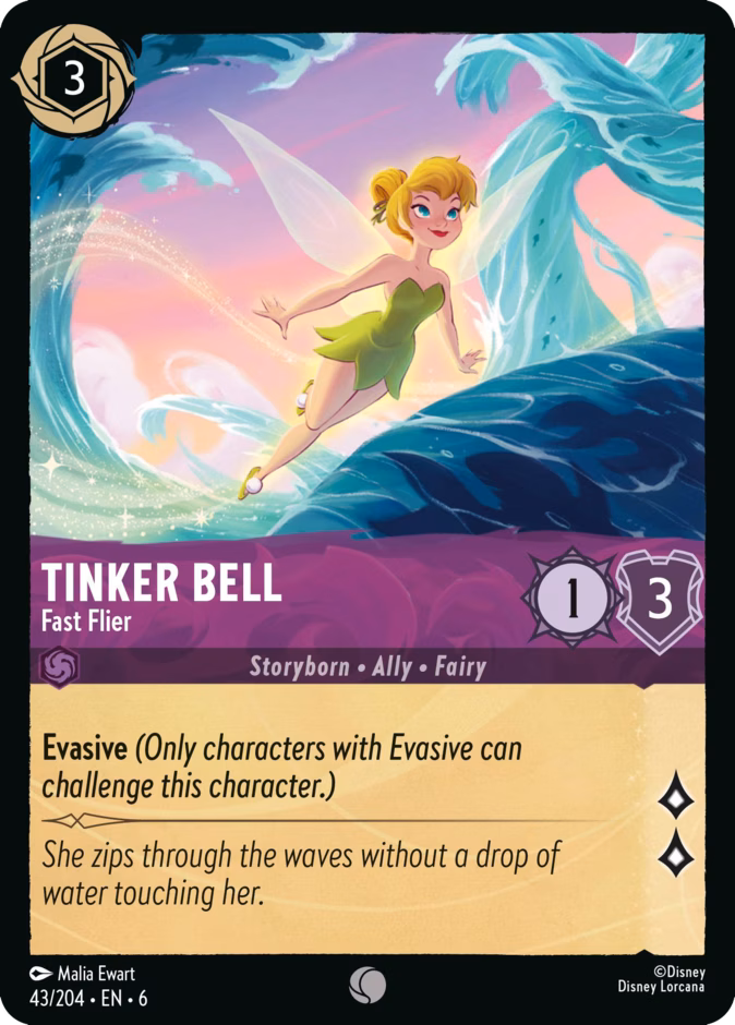 Carta Tinker Bell · Fast Flier