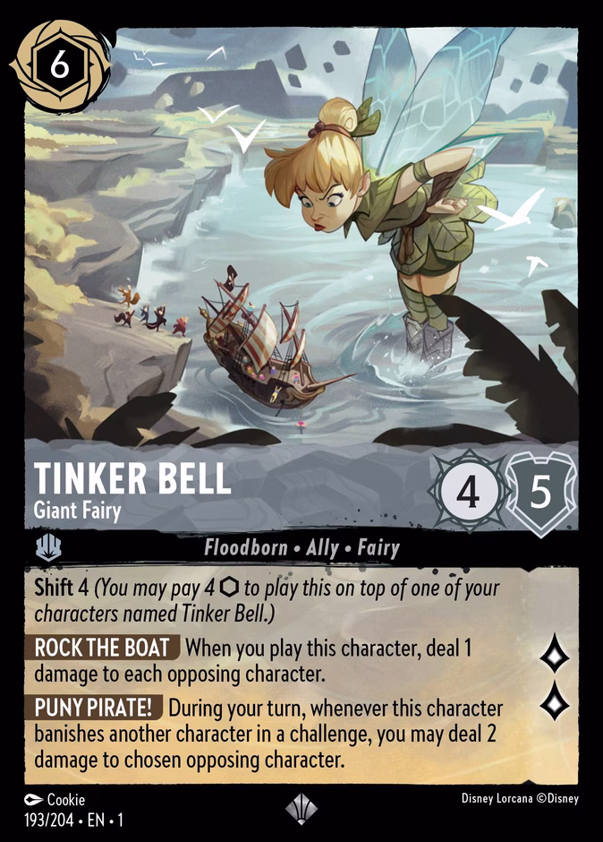 Carta Tinker Bell · Giant Fairy